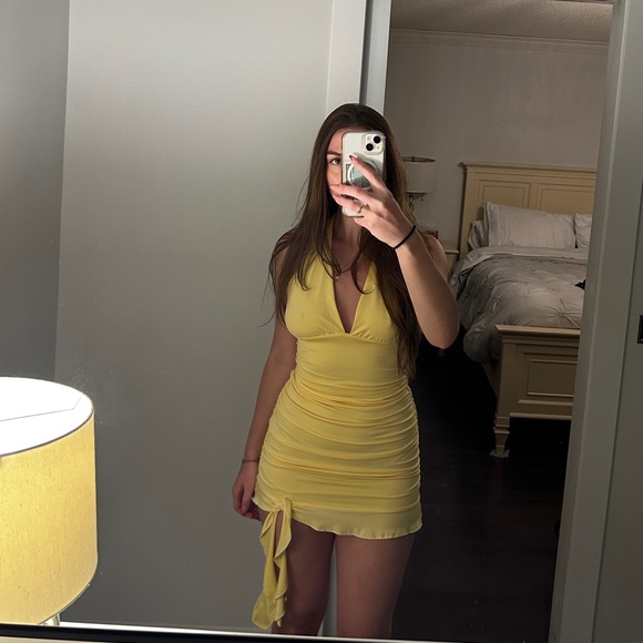 Yellow Mini Dress - Picture 1 of 2